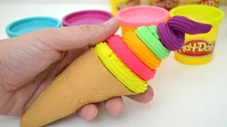 George y la Familia Pig haciendo un Helado de muchos colores con Plastilina Play Doh!!! TotoyKids