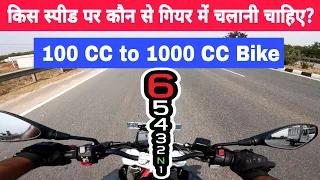 What Is The Right Speed To Change Gears In Bike? | बाइक किस स्पीड पर कौन से गियर में चलानी चाहिए?