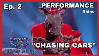 Ep. 2 Rhino Sings "Chasing Cars" | The Masked Singer UK | Season 4