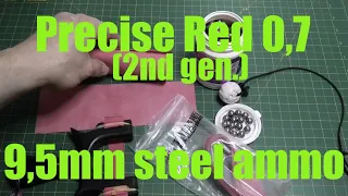 Precise Red 0,7 & 9,5mm steel ammo