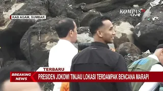 Presiden Jokowi Tinjau Lokasi Bencana Banjir Lahar Dingin Gunung Marapi di Sumbar.