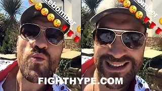 TYSON FURY BLOWS DEONTAY WILDER A KISS; PROMISES HIM A "LOVELY SNOG" WHEN THEY FIGHT