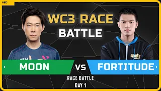 WC3 - [NE] Moon vs Fortitude [HU] - Day 1 - WC3 Race Battle