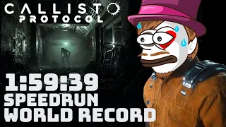 World First Sub 2 Hours - Callisto Protocol Speedrun 1:59:39  Any% - No Intro - Easy