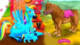 Rainbow Dash Baby + Jumping - Let's Play Online Horse Games -Thank You 50,000 Subbies