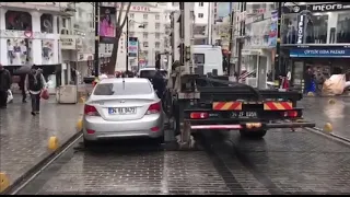 Hyundai Solaris и эвакуаторы в Турции