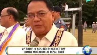 [News Life] VP Binay heads independence day commemoration at Rizal Park [06|12|14]