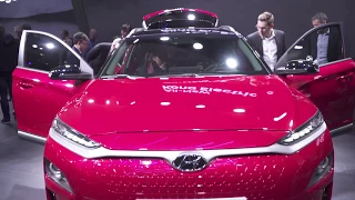 Hyundai presented the new Kona EV at the 2018 Geneva International Motor Show Full HD