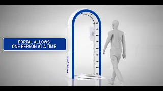 Disinfection Gate | Metal Detector Gate | 3D Animation
