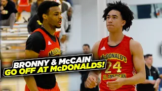Bronny James & Jared McCain Put In WORK at McDonalds All American Day 2! NBA Scouts Watching
