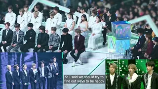 [ENG SUB] IDOLS REACT TO BTS ALBUM OF THE YEAR SPEECH AT THE 2019 MELON MUSIC AWARDS (MMA)