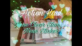 ACTION Haul, NEUE Clear Stamps, NEUE Sticker ! ACTION Shopping !