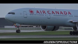 Air Canada 777-333ER [C-FNNQ] Close Up Landing at Vancouver Airport ᴴᴰ