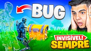 FIZ O BUG INFINITO DE FICAR INVISÍVEL E ZUEI JOGADORES NAS PARTIDAS - FORTNITE