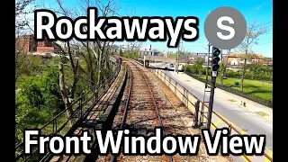 ⁴ᴷ⁶⁰ NYC Subway Front Window View - The Rockaway Shuttle from Far Rockaway to Rockaway Park and Back