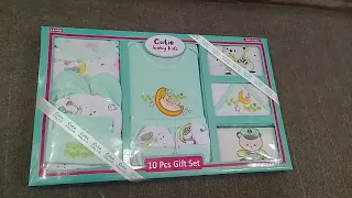 10 Pes Gift Set For Newborn Baby Gift Set Summer 🌞 All Item In One Pack Reasonable Price in Lahore