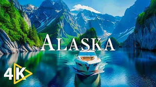 FLYING OVER ALASKA (4K UHD) - Soothing Music Along With Beautiful Nature Video - 4K Video Ultra HD