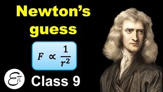 How did Newton guess the Inverse Square Rule for Gravitation || for Class 9 in Hindi