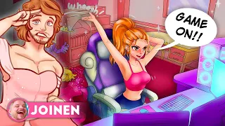 I'm a PRINCESS by Day, but a GAMER GIRL By Night (Animated Story)