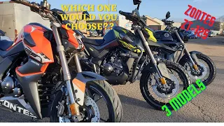 Zontes ZT - 125 G1 Scrambler / U1 Adventure / U Street models walk around Video  , KTM CBR Rival ?