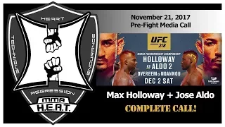 UFC 218: Max Holloway vs Jose Aldo 2 Pre-Fight Media Call