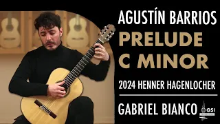 Gabriel Bianco performs "Prelude in C Minor" by Agustín Barrios on a 2024 Henner Hagenlocher guitar