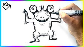 Comment dessiner un MONSTRE qui fait peur dessin FACILE