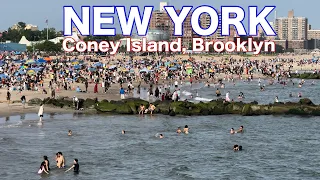 NEW YORK CITY Walking Tour [4K] - Brighton Beach, Coney Island - Memorial Day Weekend Walking Tour