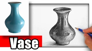 How to Draw a Vase with Pencil