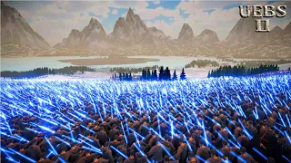 Saving the Queen: Jedi Knights vs Barbarians | Ultimate Epic Battle Simulator 2 | UEBS 2