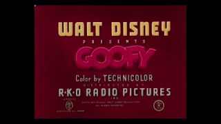 Goofy – Father’s Day Off (1953) – original RKO opening titles