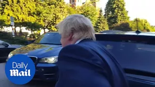 Boris Johnson keeps getting wrong car as he leaves home - Daily Mail