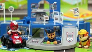 Paw patrol the Police station Animated films about Toy machines animated cartoons for children