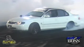 LOCO COMMODORE RIPS IT UP AT BURNOUT BOSS