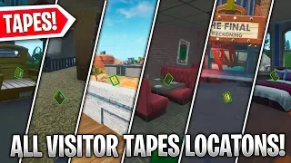 Collect The Visitor Recordings *ALL 6 LOCATIONS* - Fortnite (Out Of Time Challenges)