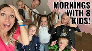 Morning routine with 8 KIDS! Breakfast, getting ready, how I plan my day, and more! | Jordan Page