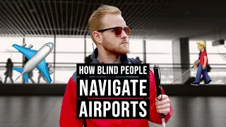 How Blind People Navigate Airports | #shorts