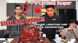 MASAKIN STEAK SUPER PEDES UNTUK JEROME POLIN SAMPE GAK BISA NGITUNG!