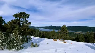 Big Bear Mountain - Snow Summit Ski Resort - Skiing “Log Chute” to “7 Down”