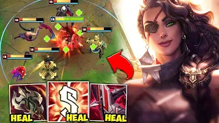 I built only Lifesteal on Samira and My Ult Heals 5000 in Seconds (PENTAKILL)