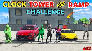 Gta X Freefire Mega Ramp Challenge | Adam Lost Challenge | gta x Freefire In Telugu | #12