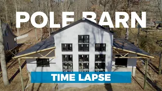 Pole Barn Home | Construction Time Lapse