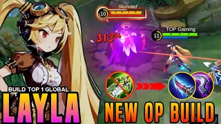 OP BUILD LAYLA RIGHT NOW!! HARD CARRY IN SOLO RANKED GAME, Build Top Global Layla 2024 ~ MLBB
