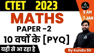 🎯 Maths Previous Year Questions Marathon| Paper-2 | CTET 2022-23 | Kundu Sir | Result Guru
