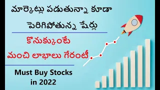 Must buy stocks for 2022, good stocks to buy now, nifty, bank nifty, technical analysis in telugu