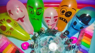 Making GLOSSY Slime with Funny Balloons - Satisfying Slime video