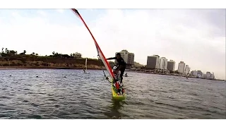 Windsurfing with GoPro at Hilton Tel Aviv End of summer storm (11)