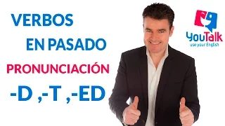 Pronunciación en pasado de  verbos regulares en inglés; -t, -d, -ed