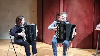 Domi Emorine et Roman Jbanov en concert de fin de stage au Conservatoire de Gueret