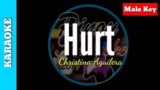 Hurt by Christina Aguilera ( Karaoke : Male Key)
